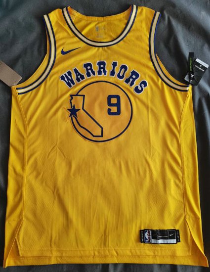 Golden State Warriors Iguodala 9 jersey yellow player version